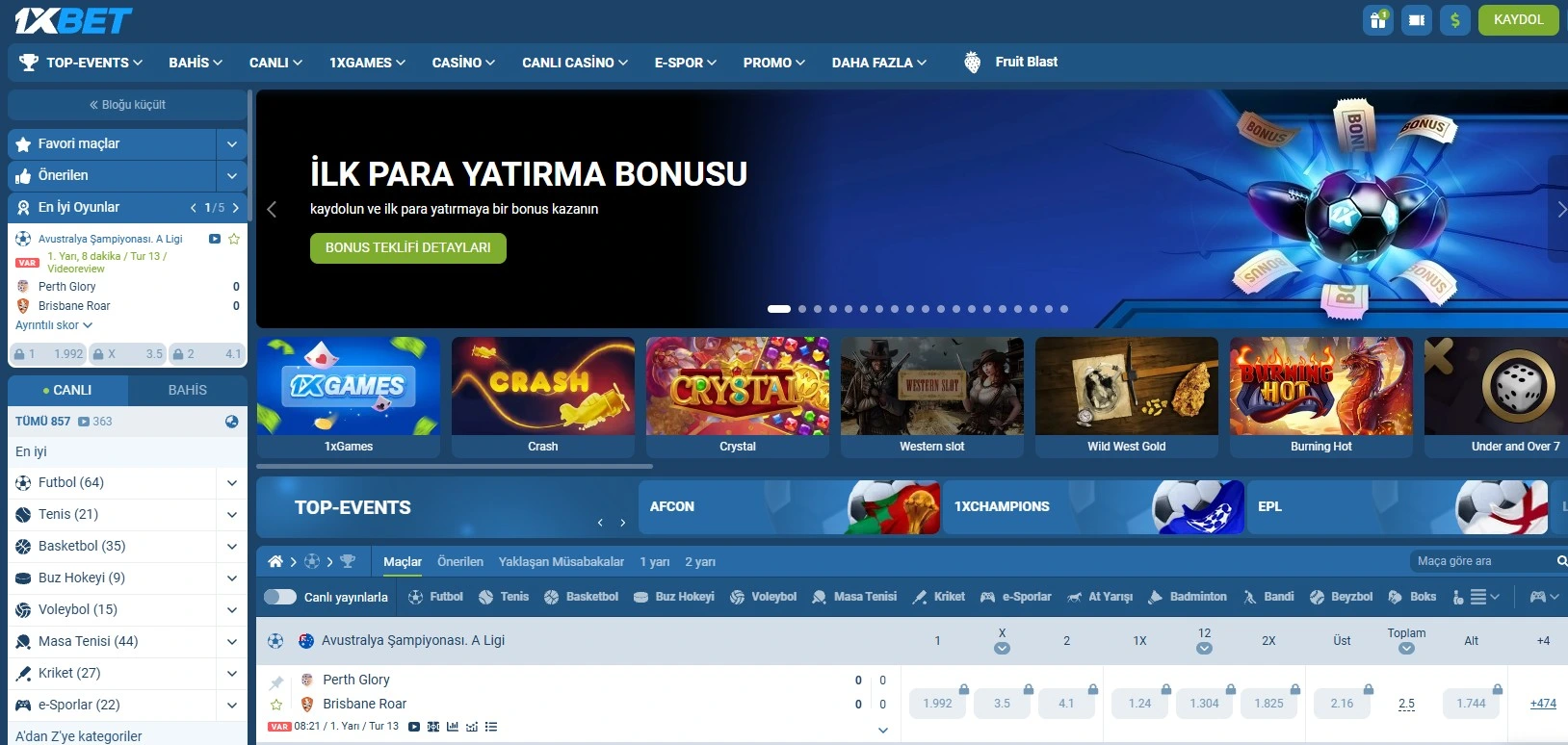 Tenis Oranları